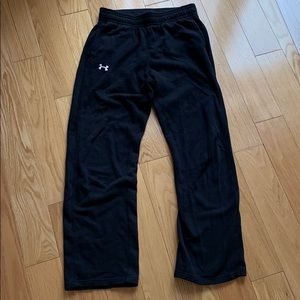 Under armour warm black straight leg sweatpants